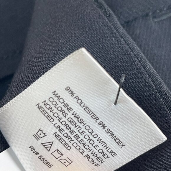 Express Womens 8R Editor Black Dress Pants Straight Leg Trousers Career Work - Picture 5 of 9